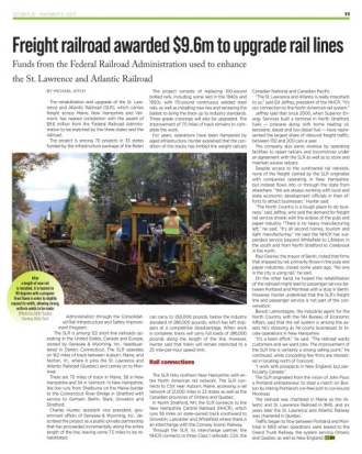 Freight railroad awarded $9.6m to upgrade rail lines - NH Business Review